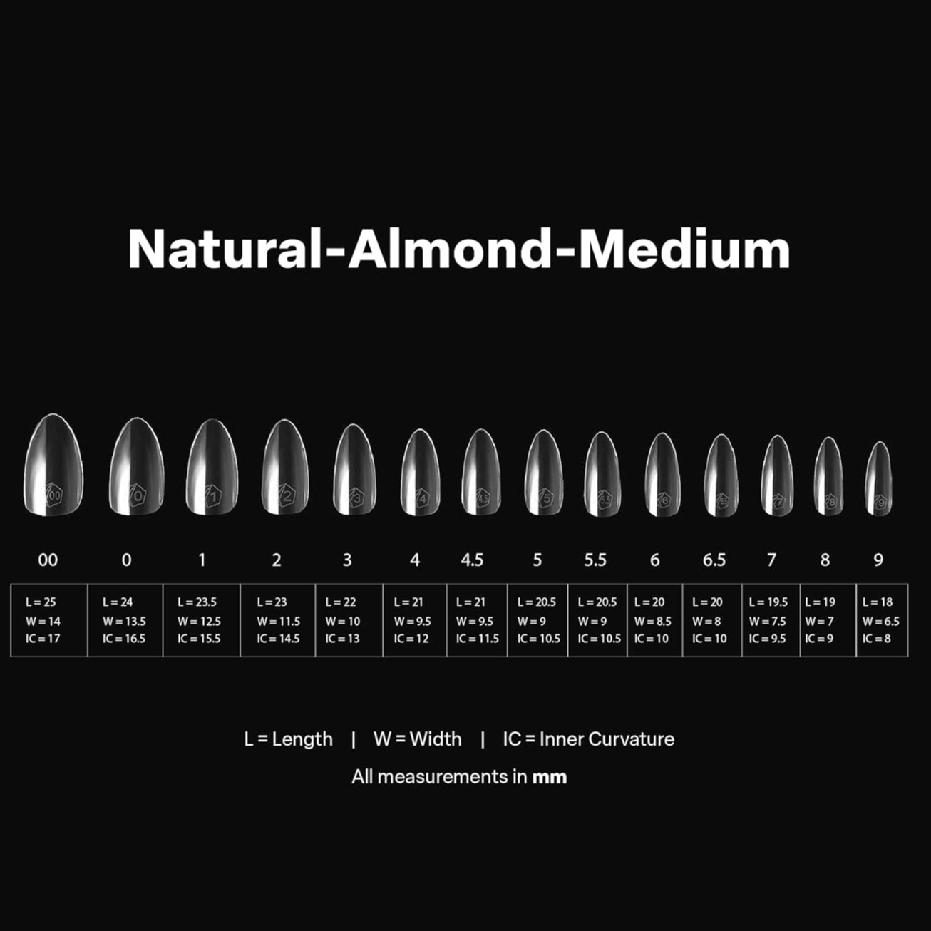 Aprés Gel-X Natural Soft Gel Tips 600pcs - Almond Medium