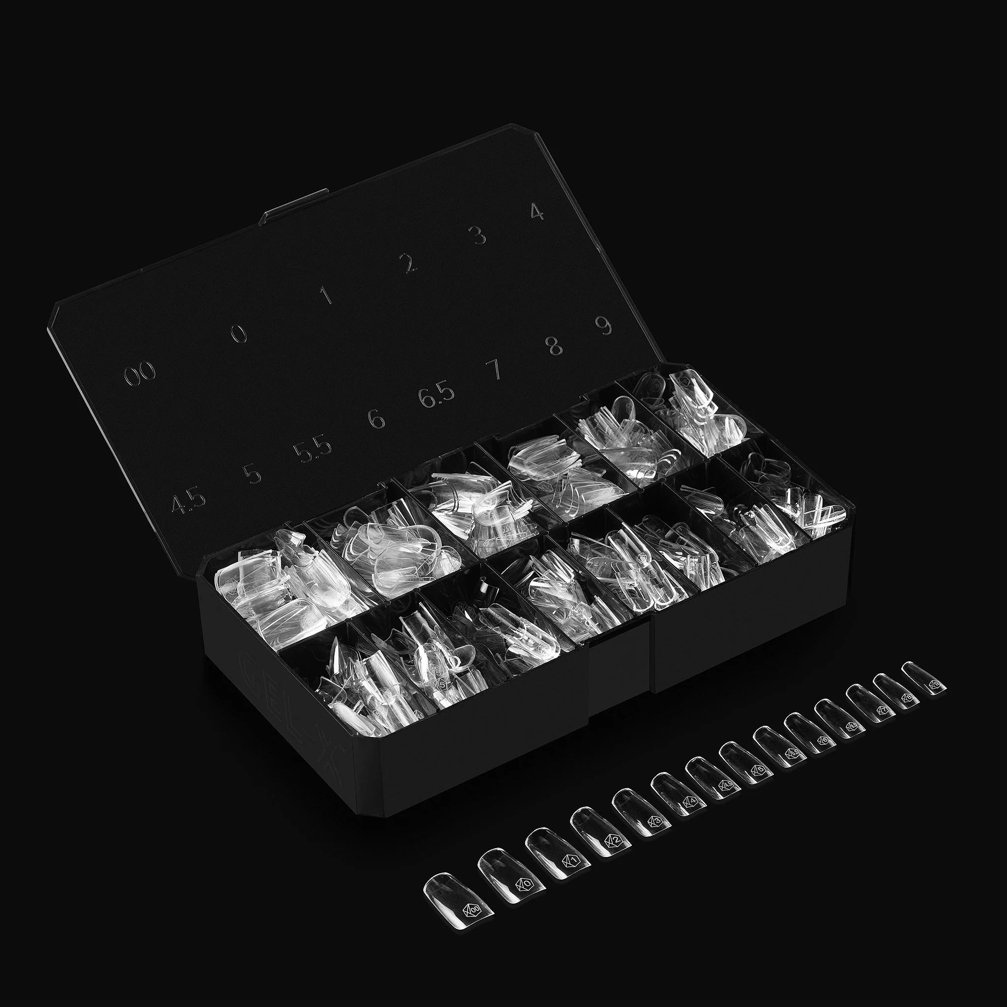Aprés Gel-X Natural Soft Gel Tips 600pcs - Square Medium