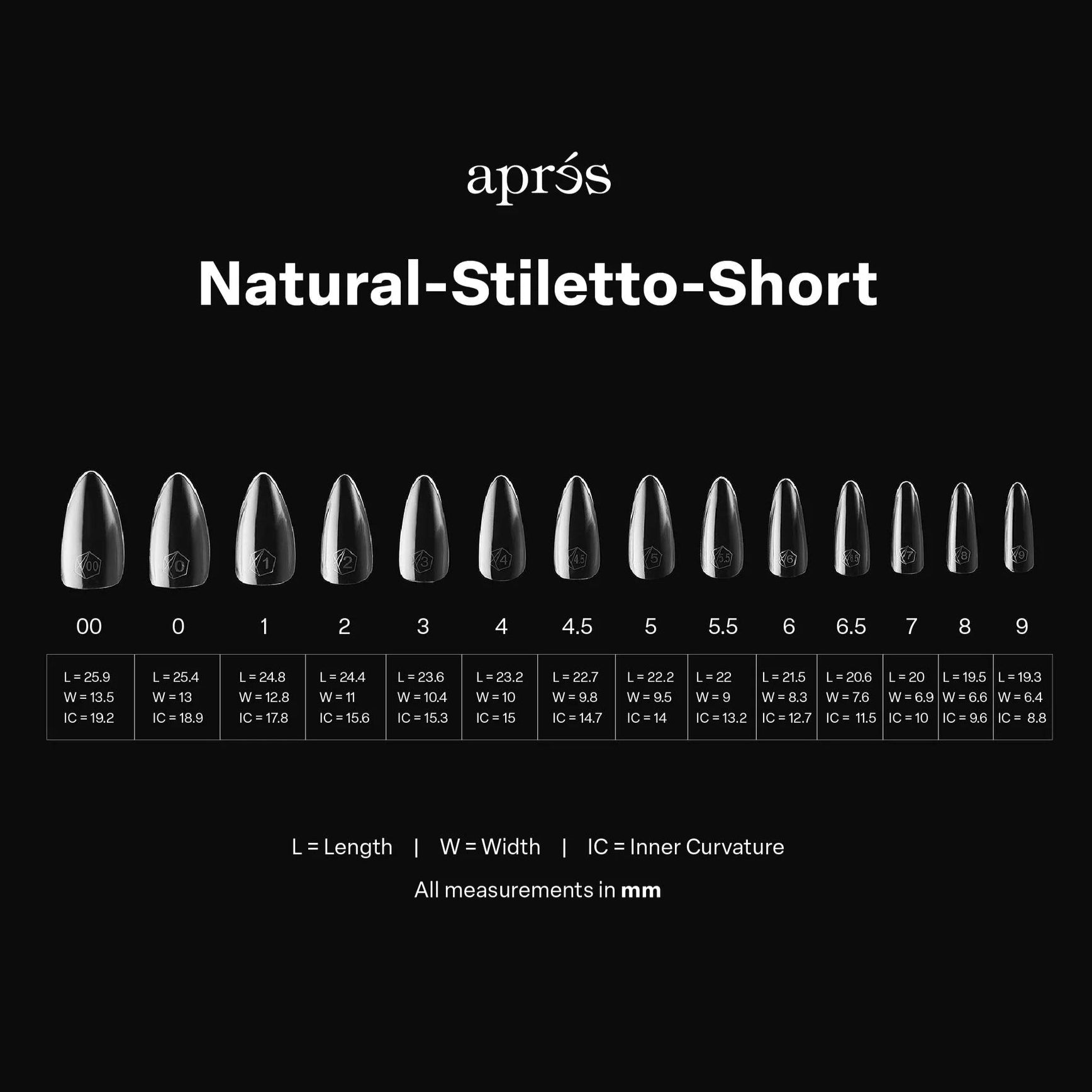 Aprés Gel-X Natural Soft Gel Tips 600pcs - Stiletto Short