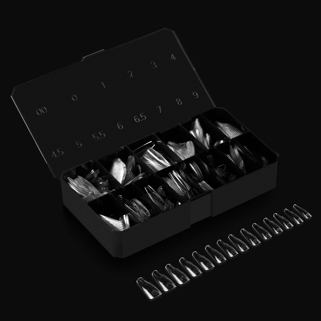 Aprés Gel-X Sculpted Soft Gel Tips 600pcs - Coffin Long