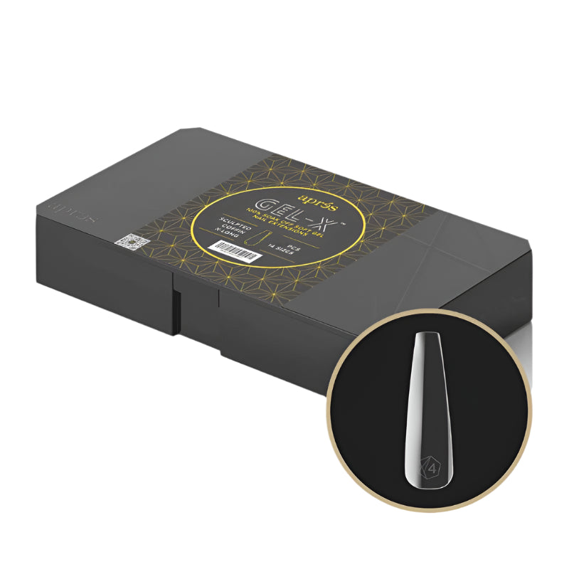 Aprés Gel-X Sculpted Soft Gel Tips 600pcs - Coffin X-Long