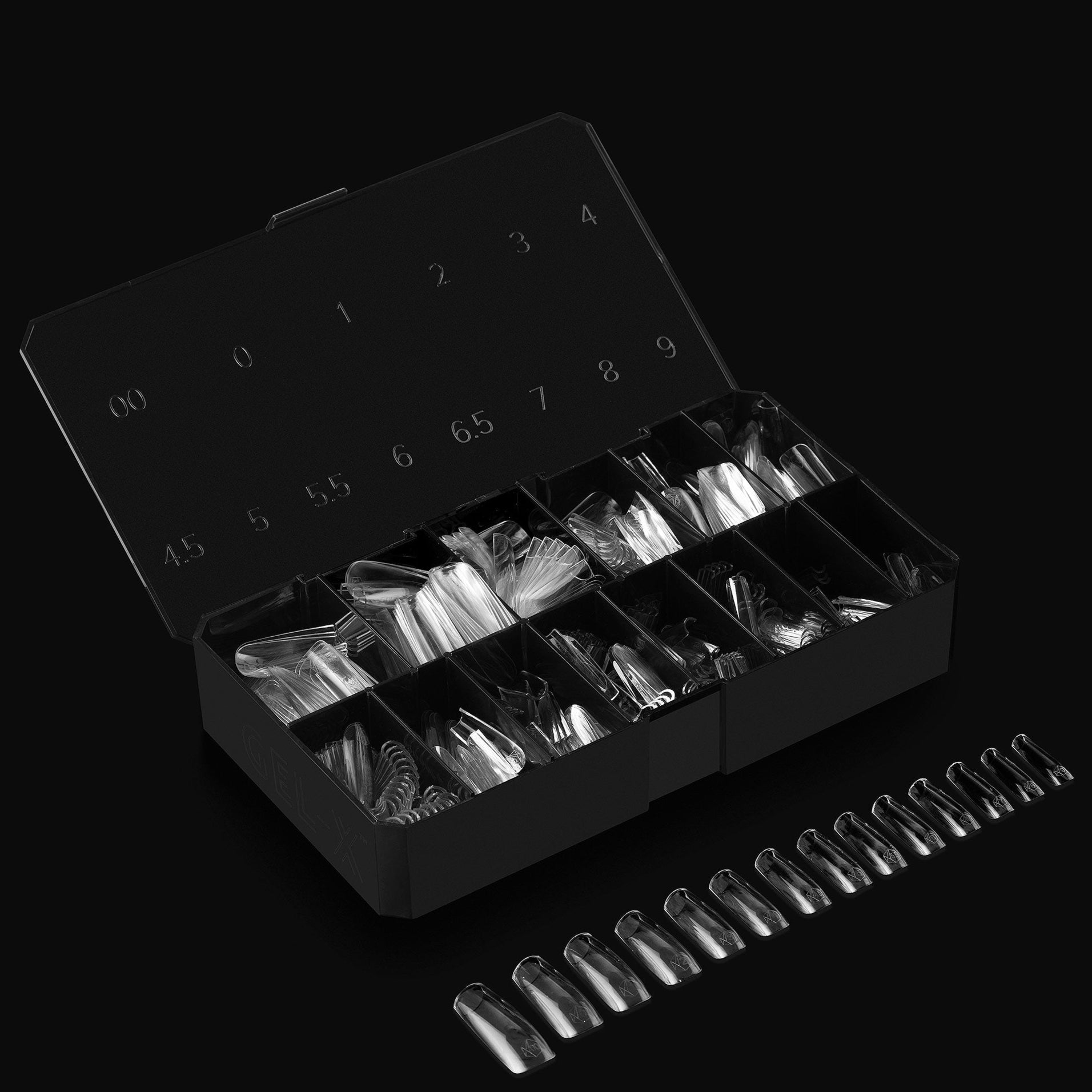 Aprés Gel-X Sculpted Soft Gel Tips 600pcs - Square Long