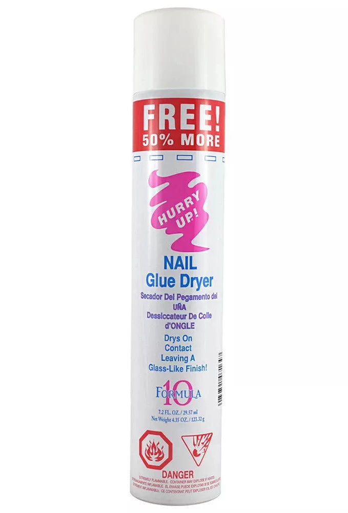 Hurry Up! Glue Spray Activator Nail Glue Dryer 7.2 oz