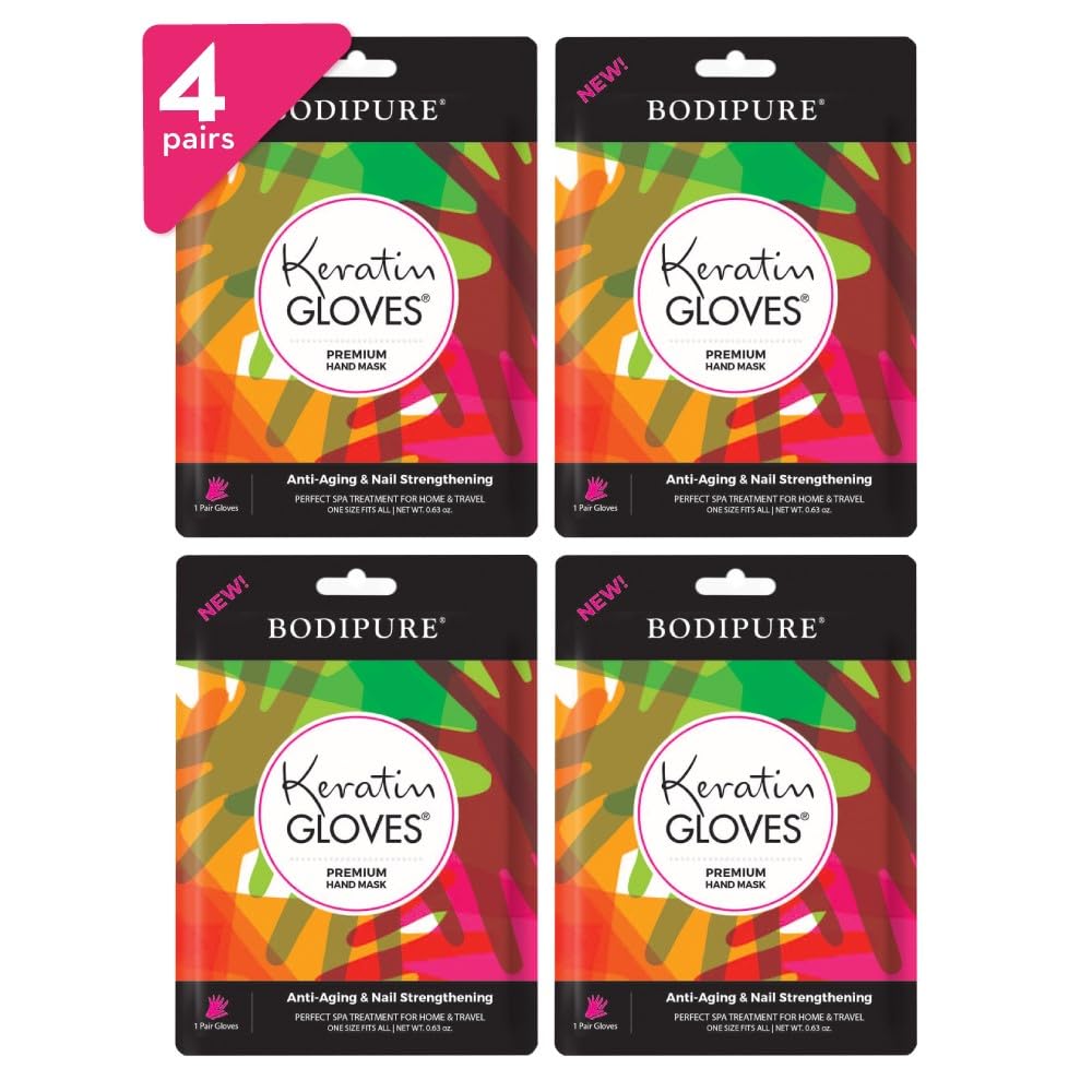 Bodipure Premium Keratin Hand Mask Gloves Nail-Strengthening & Cuticle Softening