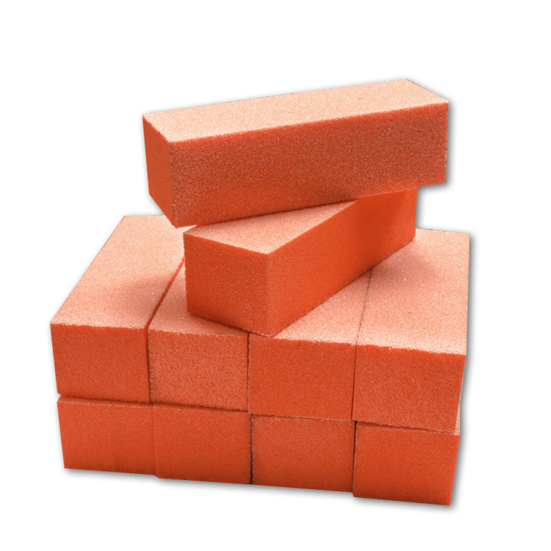 Karlash Nail Buffer sanding Block Orange White 60/60/60 Grit Nail Art Manicure Pedicure File