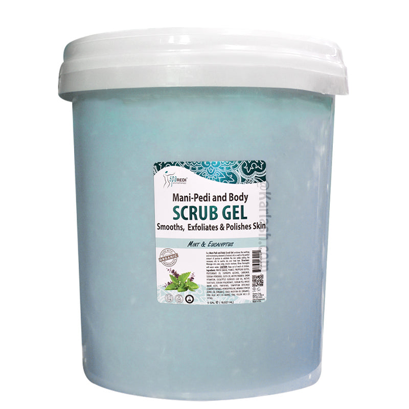 SPA REDI Pedi Scrub Gel Mint & Eucalyptus Bucket (5 gallon size)