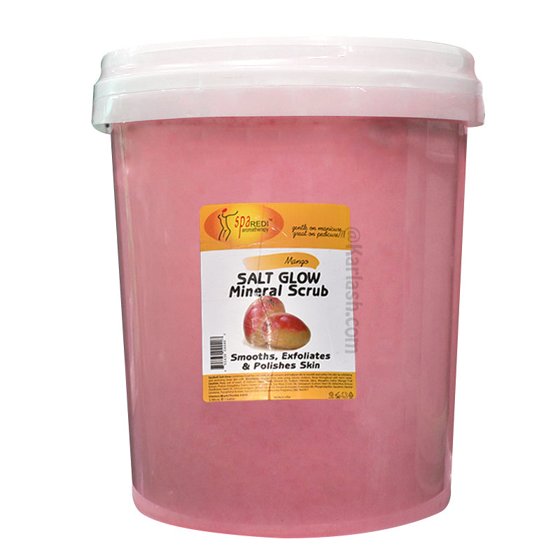 SPA REDI Pedi Scrub Salt Glow Mango Bucket (5 gallon size)