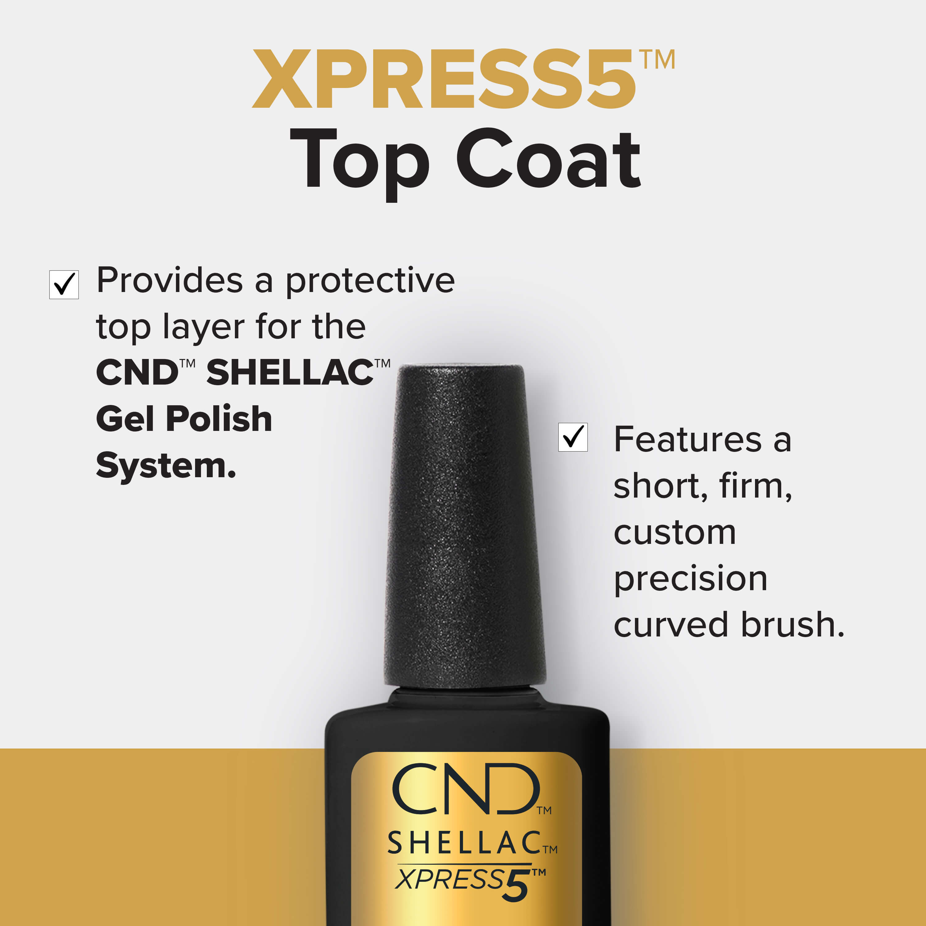 CND Shellac Xpress5 Top Coat - Benefits
