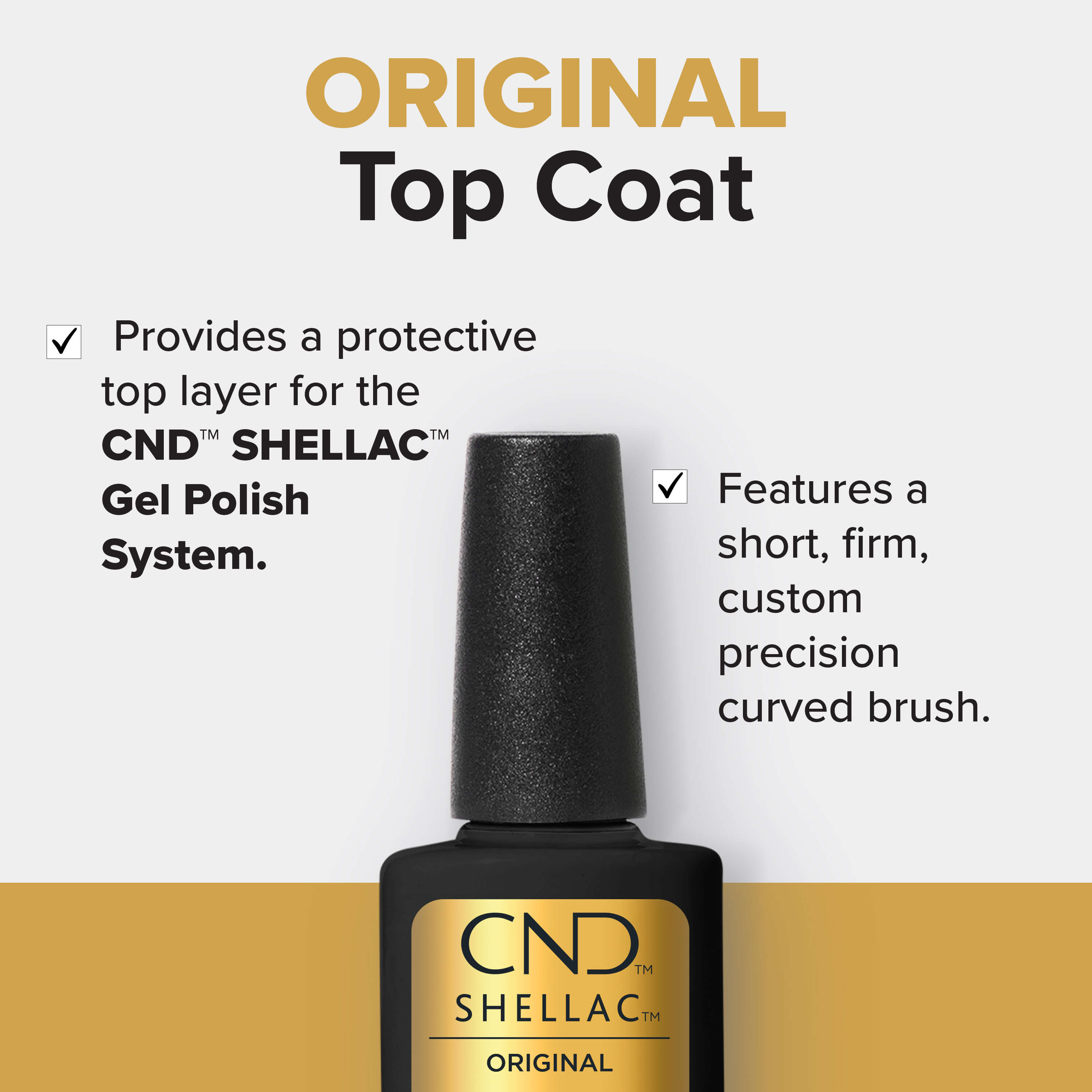 CND Shellac Original Top Coat - Benefits