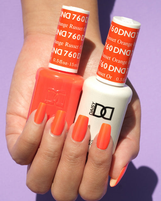 DND Matching Polish Set Gel & Lacquer 760 Russet Orange