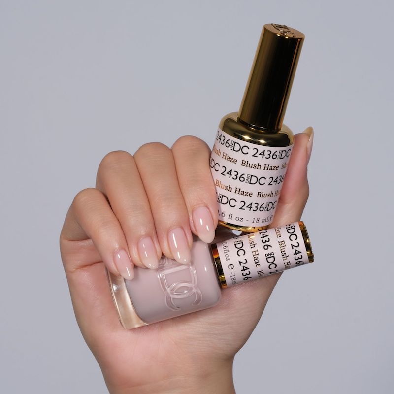 DND DC Matching Polish Set Gel & Lacquer #2436 Blush Haze
