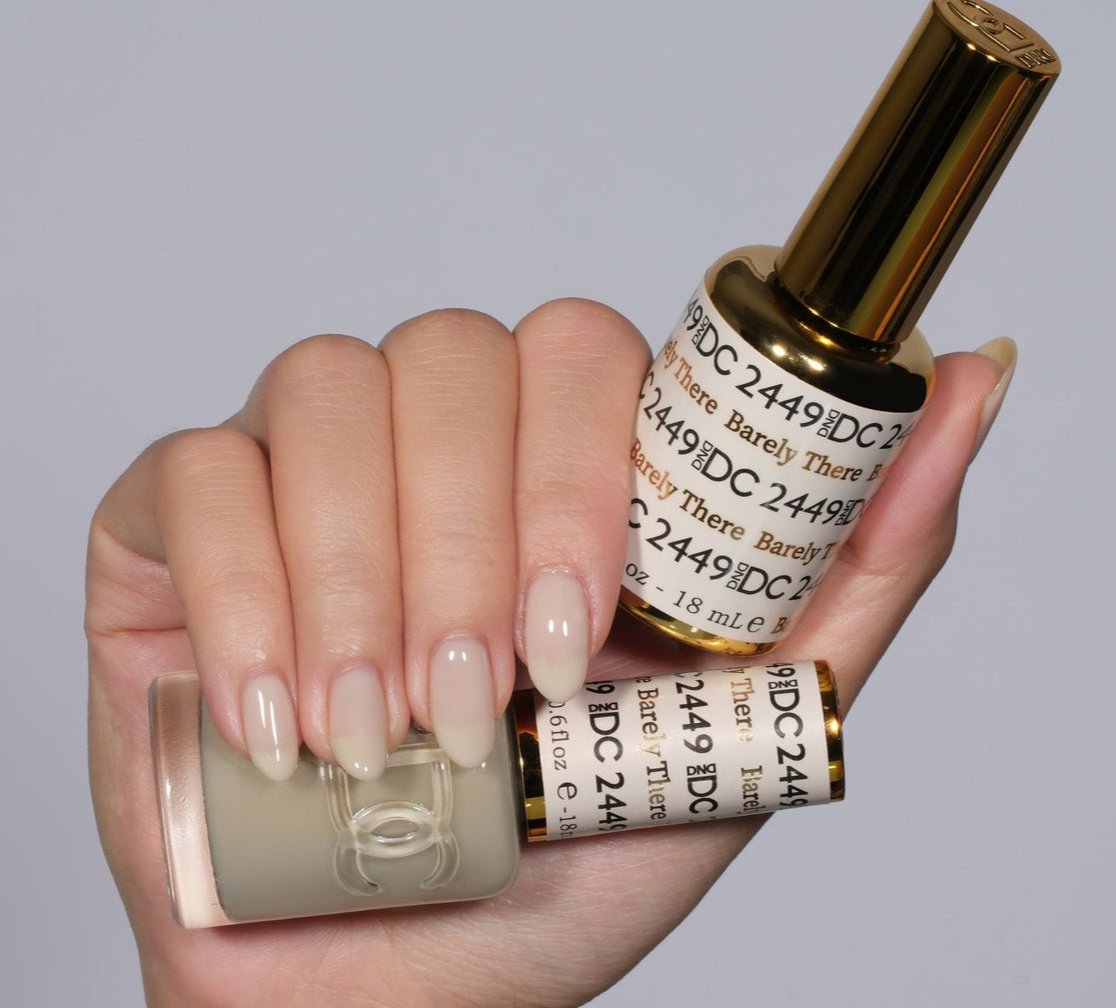 DND DC Matching Polish Set Gel & Lacquer #2449 Barely There