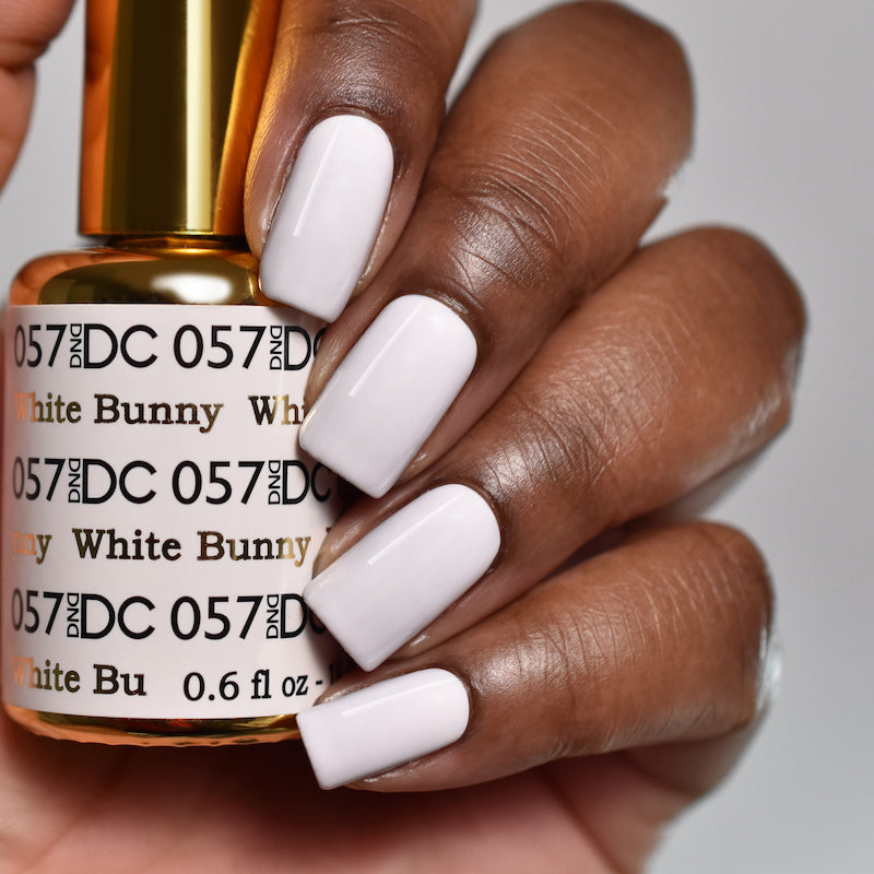 DND DC Matching Polish Set Gel & Lacquer #57 White Bunny