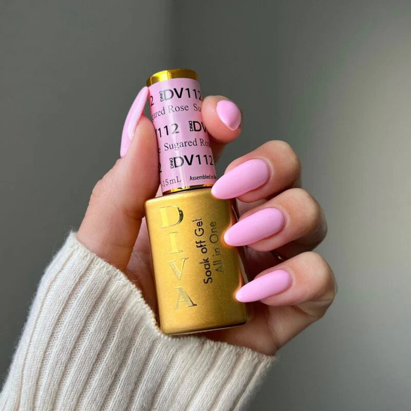 DND Diva Matching Polish Set Gel & Lacquer - #112 Sugared Rose