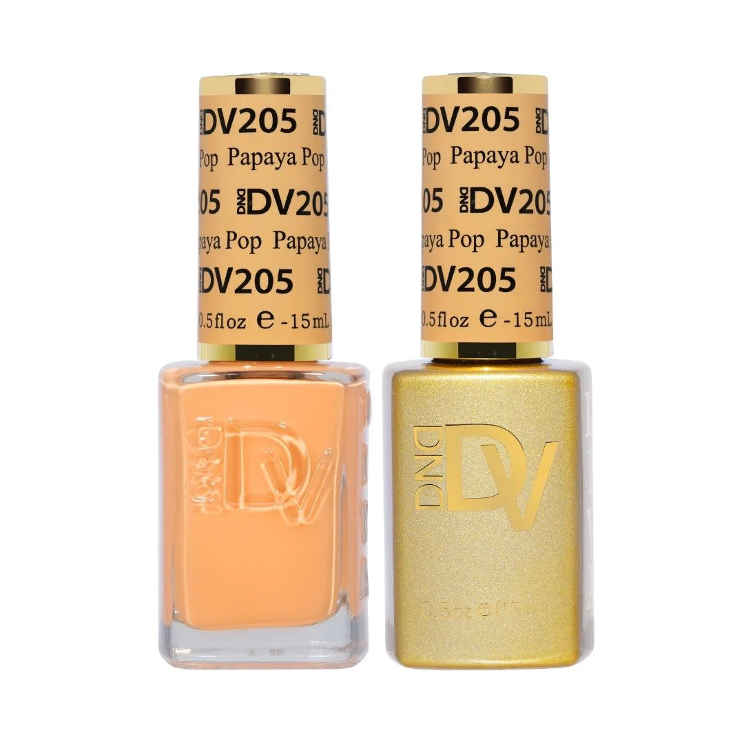DND Diva Matching Polish Set Gel & Lacquer - #205 Papaya Pop