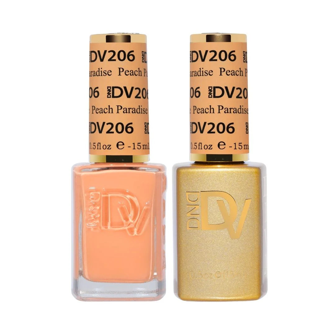 DND Diva Matching Polish Set Gel & Lacquer - #206 Peach Paradise