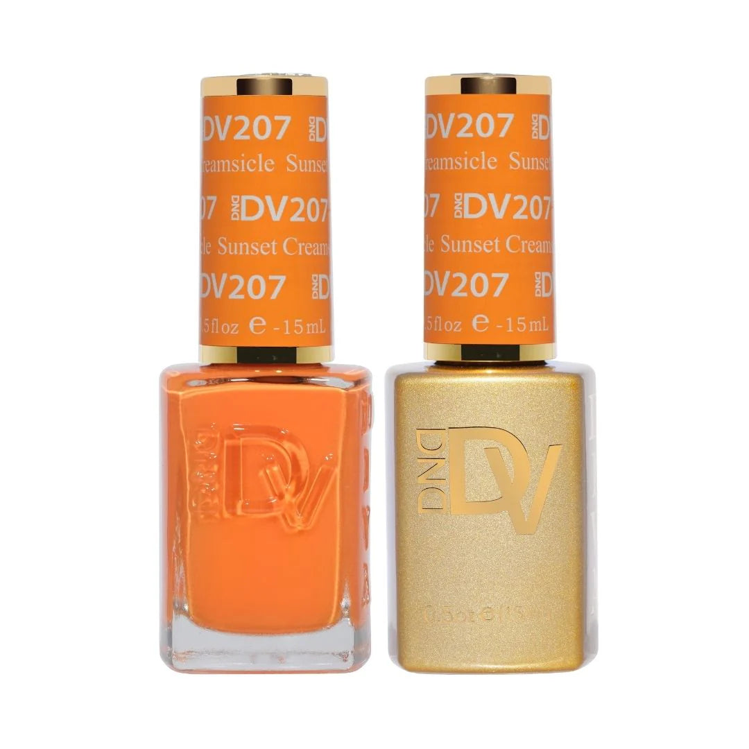 DND Diva Matching Polish Set Gel & Lacquer - #207 Sunset Creamsicle