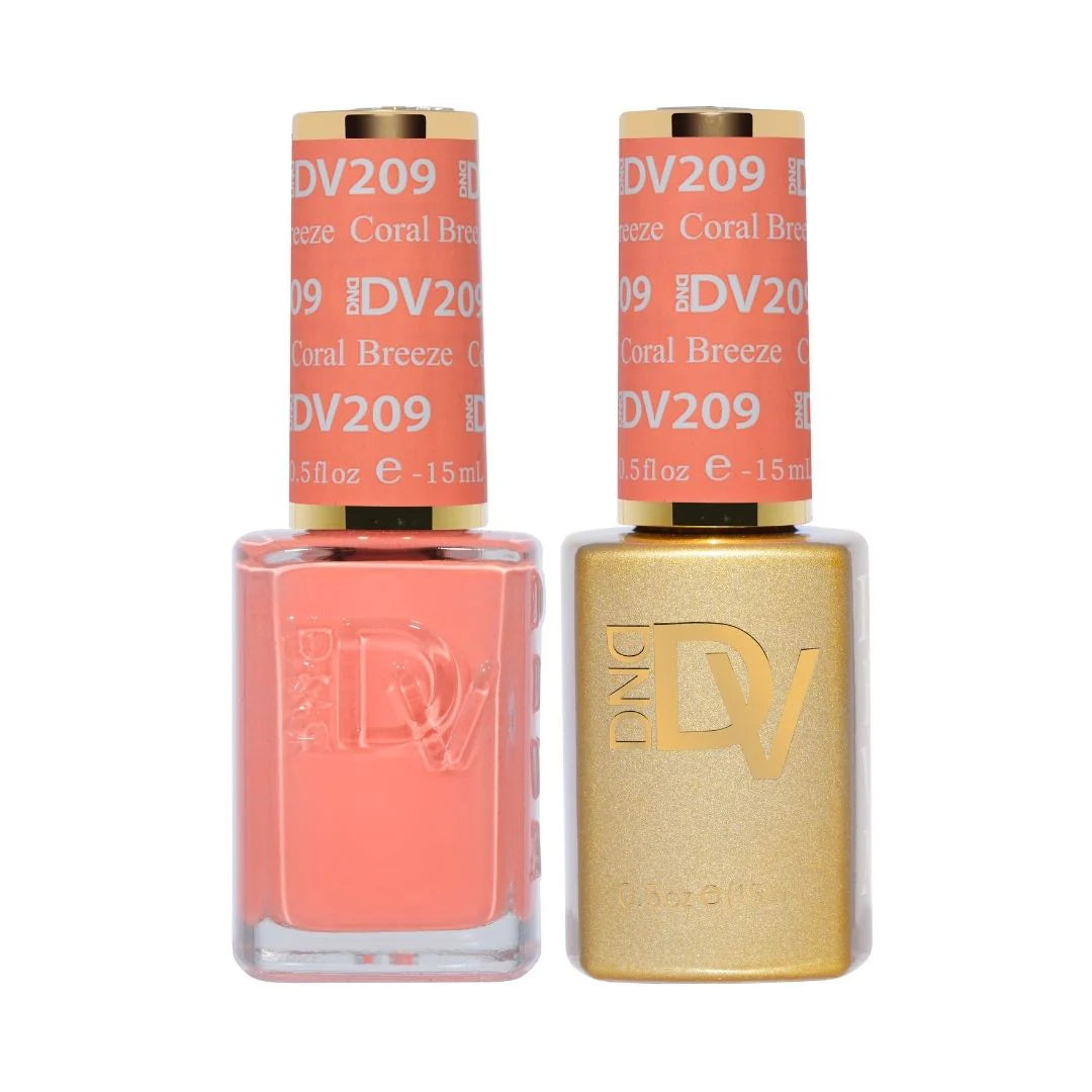 DND Diva Matching Polish Set Gel & Lacquer - #209 Coral Breeze