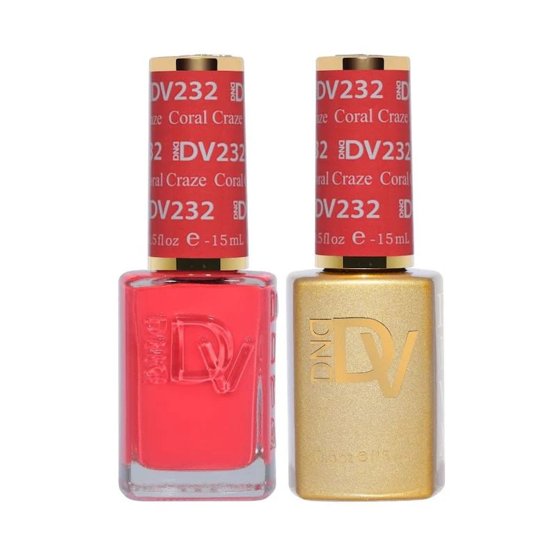 DND Diva Matching Polish Set Gel & Lacquer - #232 Coral Craze