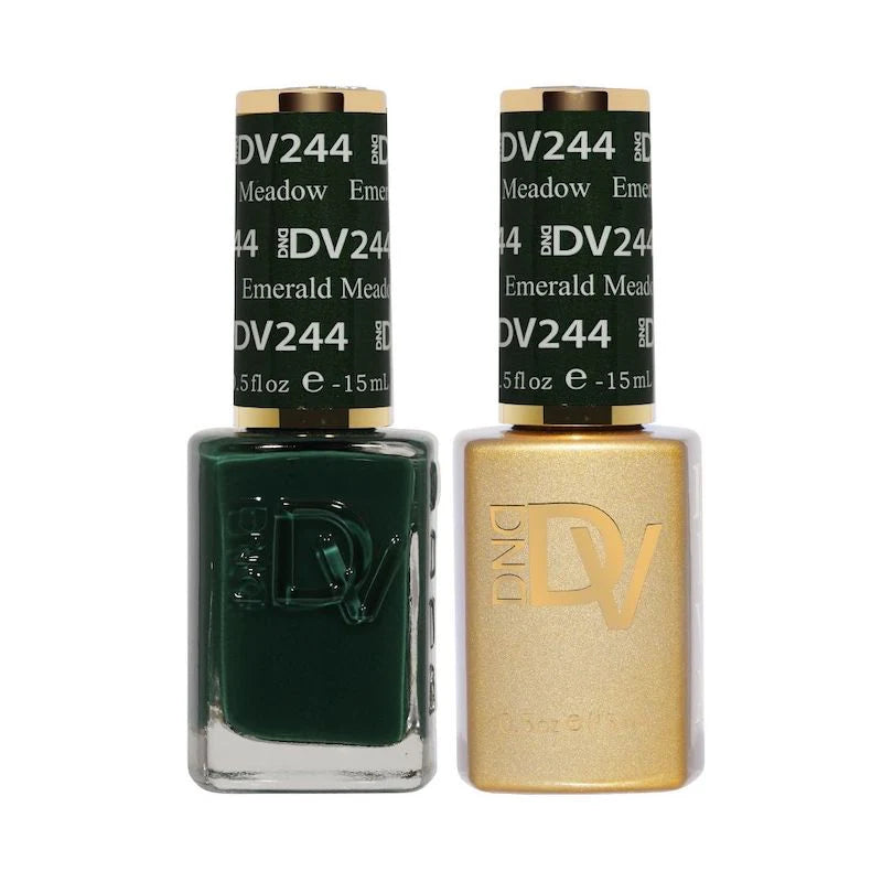 DND Diva Matching Polish Set Gel & Lacquer - #244 Emerald Meadow