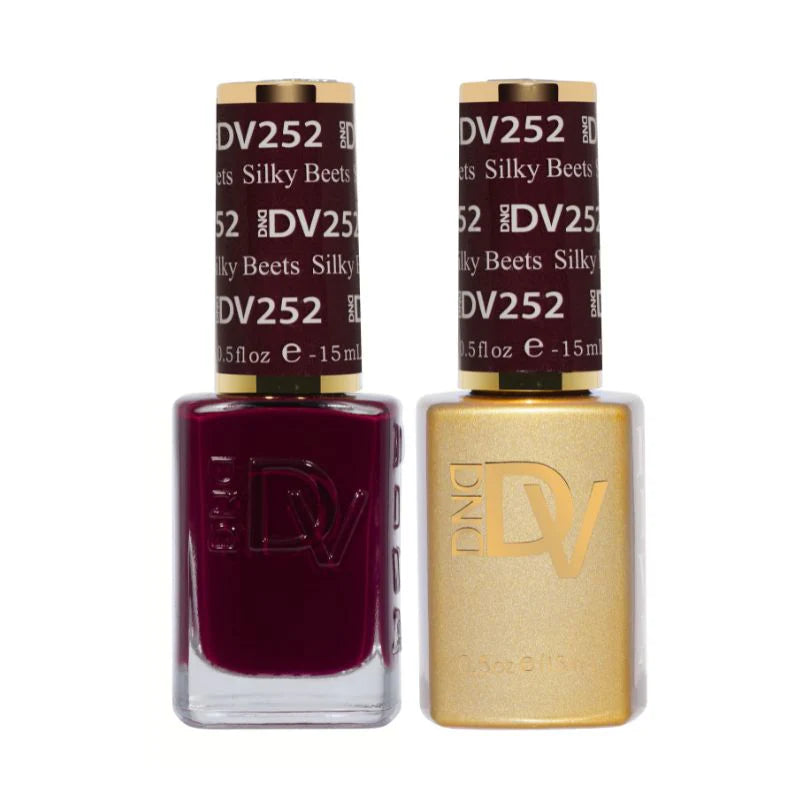 DND Diva Matching Polish Set Gel & Lacquer - #252 Silky Beets