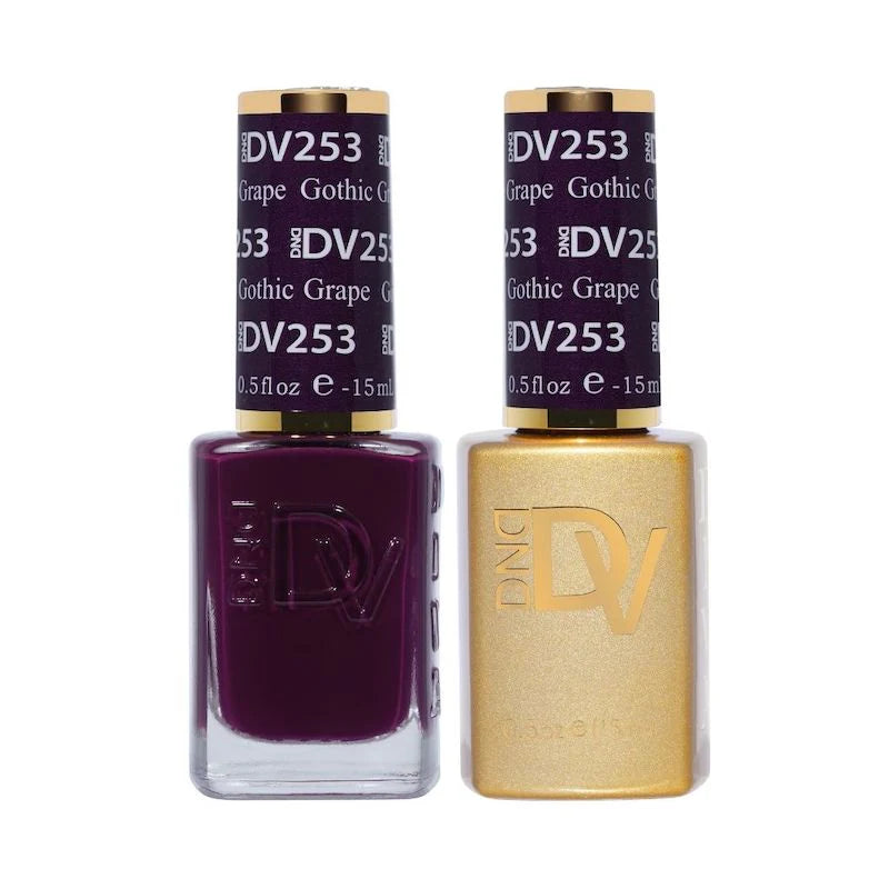 DND Diva Matching Polish Set Gel & Lacquer - #253 Gothic Grape