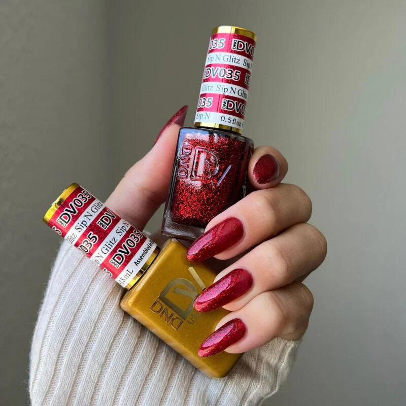 DND Diva Matching Polish Set Gel & Lacquer - #35 Sip N’ Glitz