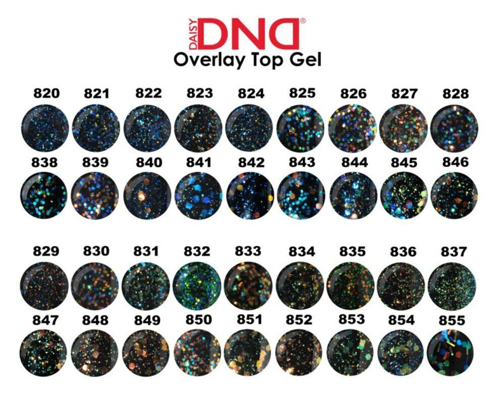 DND Matching Polish Set Gel & Lacquer 835 Overlay Top Gel