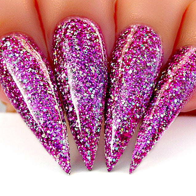Kiara Sky Gel Polish G430 Purple Spark swatch