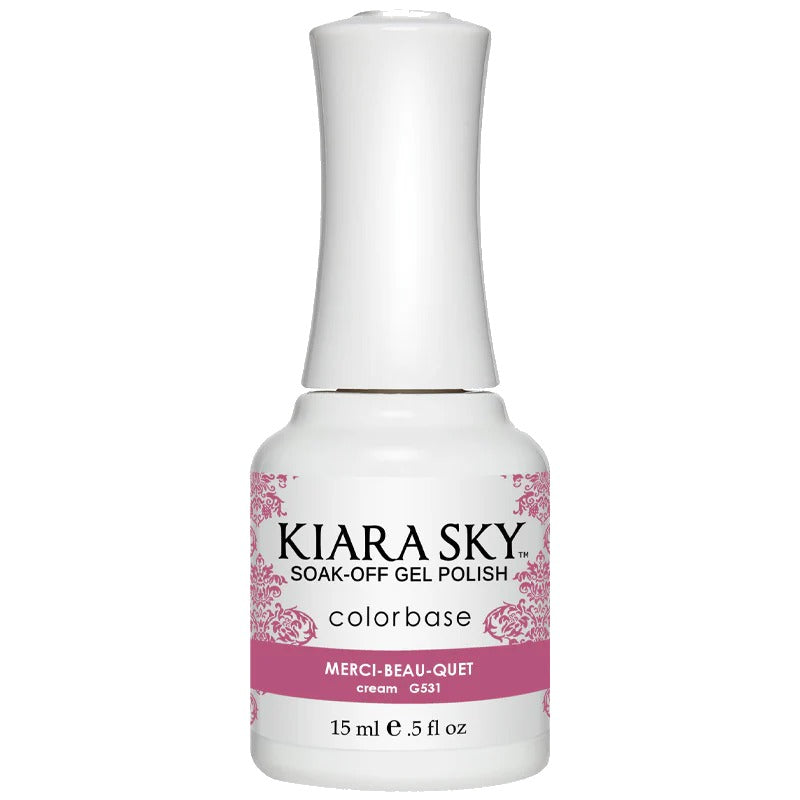 Kiara Sky Gel Polish G531 Merci-Beau-Quet 0.5 oz - Bottle