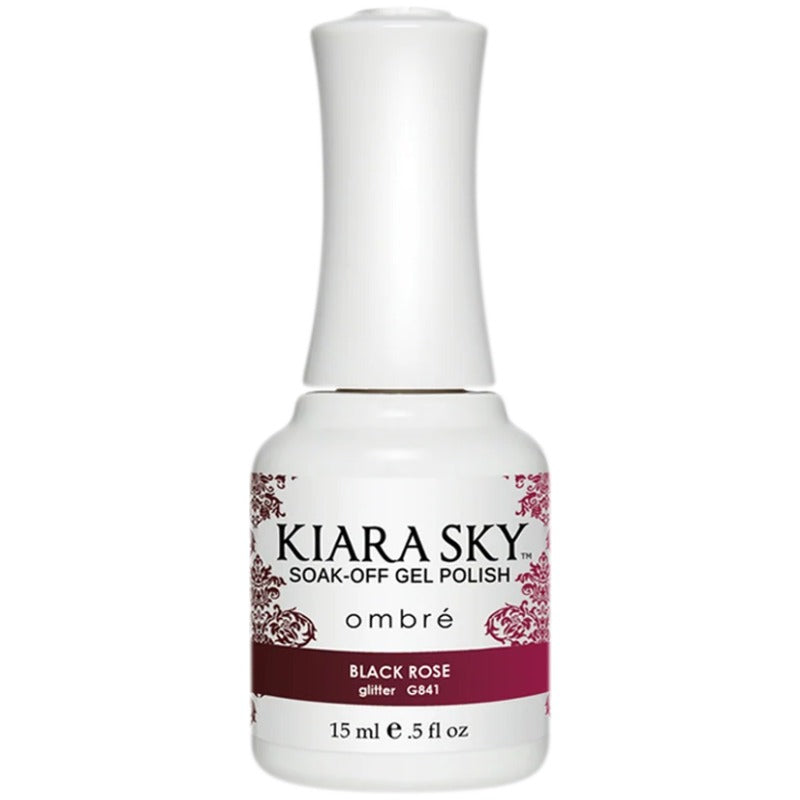 Kiara Sky Gel Polish G841 Black Rose 0.5 oz