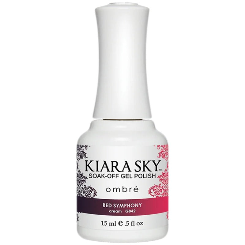 Kiara Sky Gel Polish G842 Red Symphony