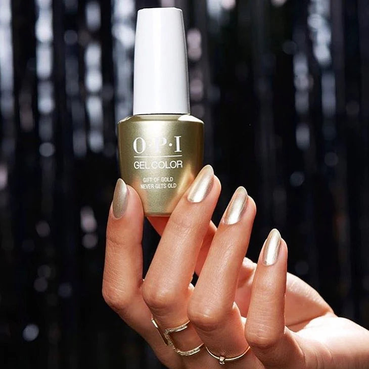OPI Nail GelColor Polish HPJ12 Gift of Gold Never Gets Old 0.5 oz/15 ml
