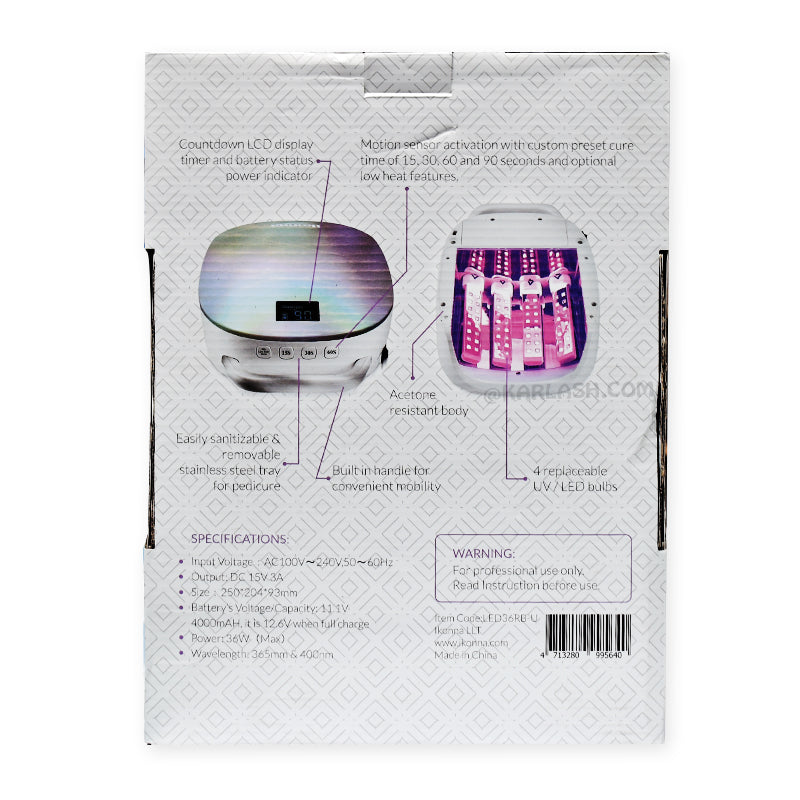 Ikonna LED/UV Nail Lamp Rechargeable 36W - Unicorn SPRING SALE