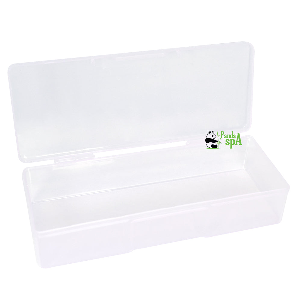 PandaSpa Large Portable Vip Clear Plastic Manicure Storage Toolbox