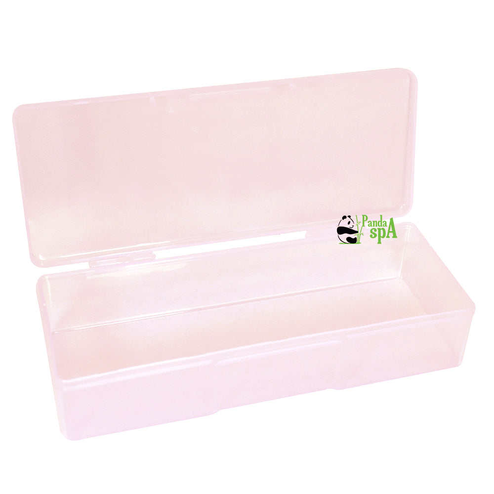 PandaSpa Large Portable Vip Clear Plastic Manicure Storage Toolbox