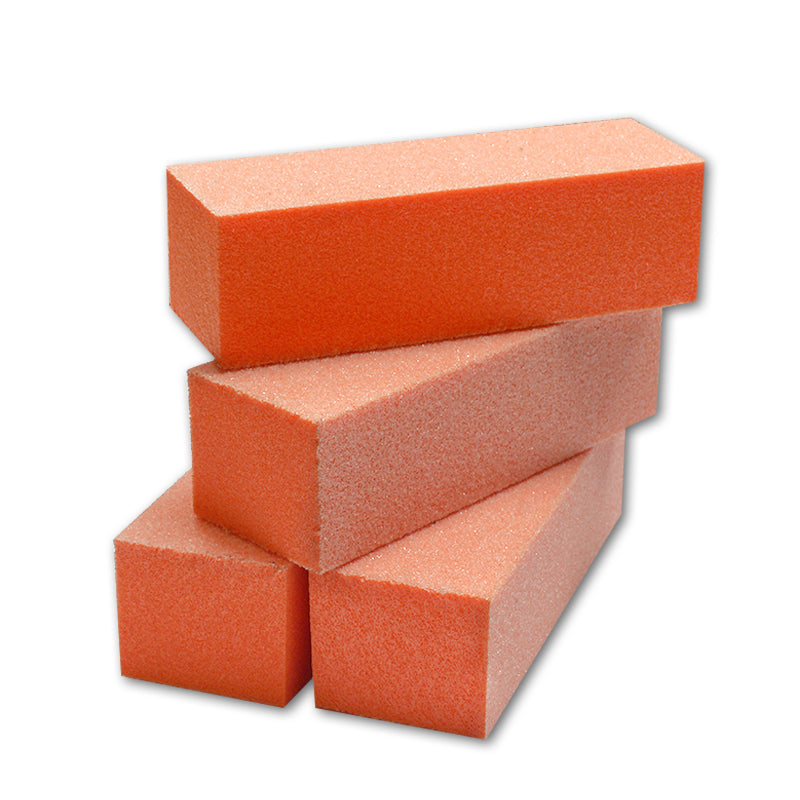 Karlash Nail Buffer sanding Block Orange White 60/60/60 Grit Nail Art Manicure Pedicure File