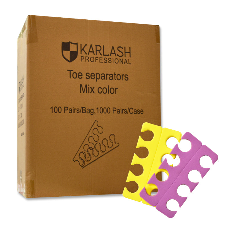 Karlash Pedicure Toe Separators Soft Foam Lightweight and Compact