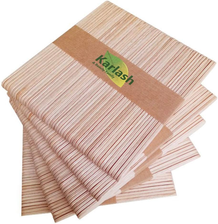 Karlash Craft Sticks Ice Cream Sticks Natural Wood Popsicle Craft Sticks 4.5 inch Length