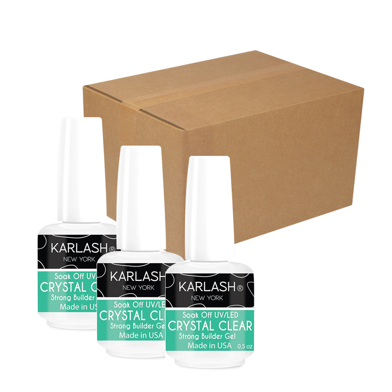 Karlash Brush On Builder Gel Polish Soak Off Crystal Clear 0.5 oz (BULK DISCOUNT)