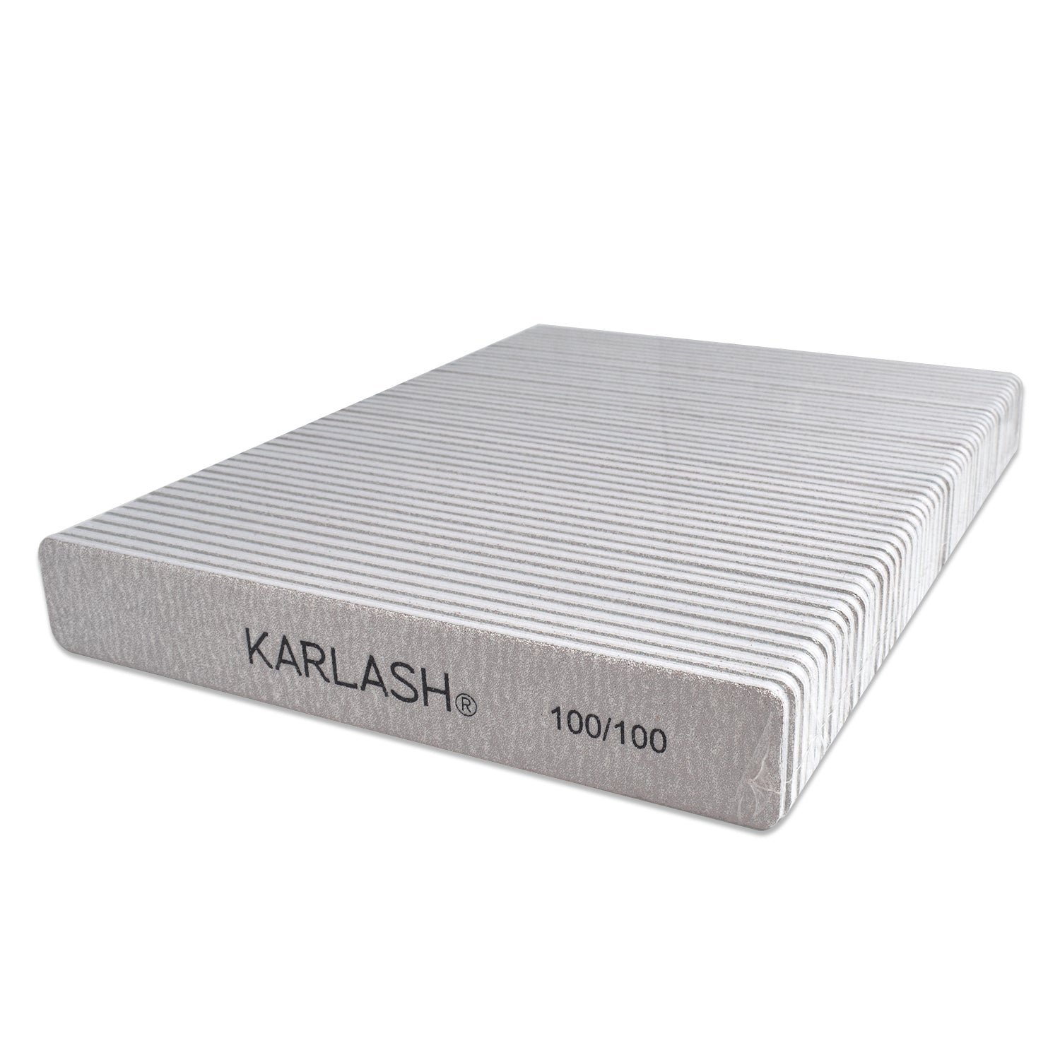 Karlash Professional Double Sided Emery Board JUMBO Zebra Nail File 50pcs 100/100