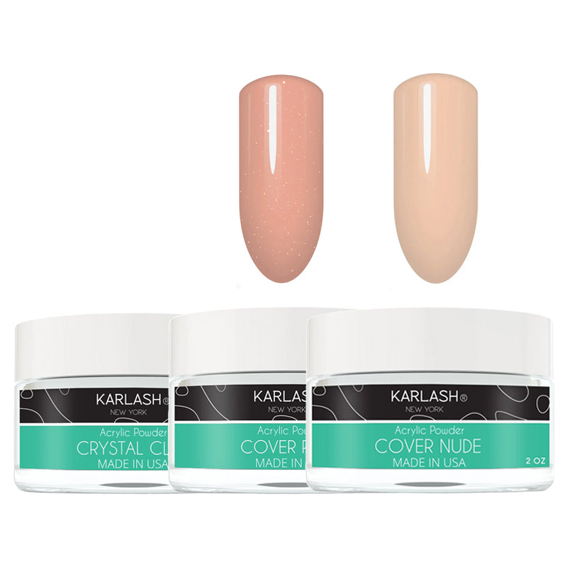 Karlash Acrylic Liquid Monomer 3.78 oz + 3 Acrylic Powder 2 oz