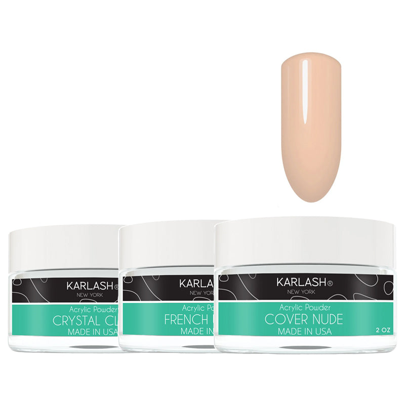 Karlash Acrylic Liquid Monomer 3.78 oz + 3 Acrylic Powder 2 oz