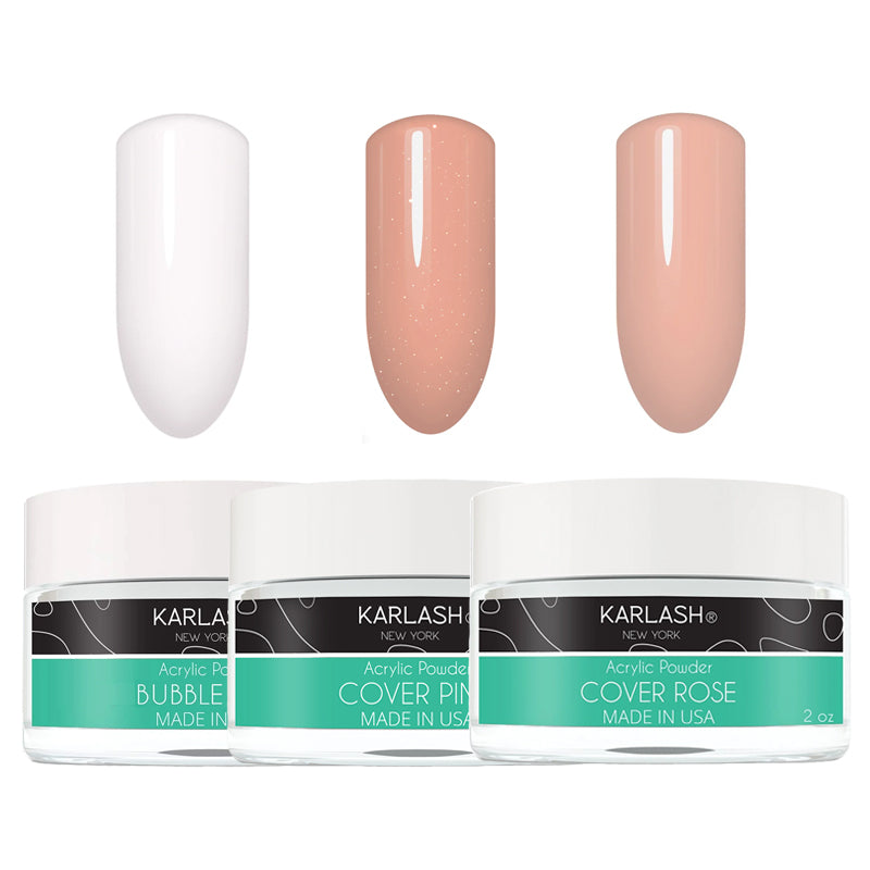 Karlash Acrylic Liquid Monomer 3.78 oz + 3 Acrylic Powder 2 oz