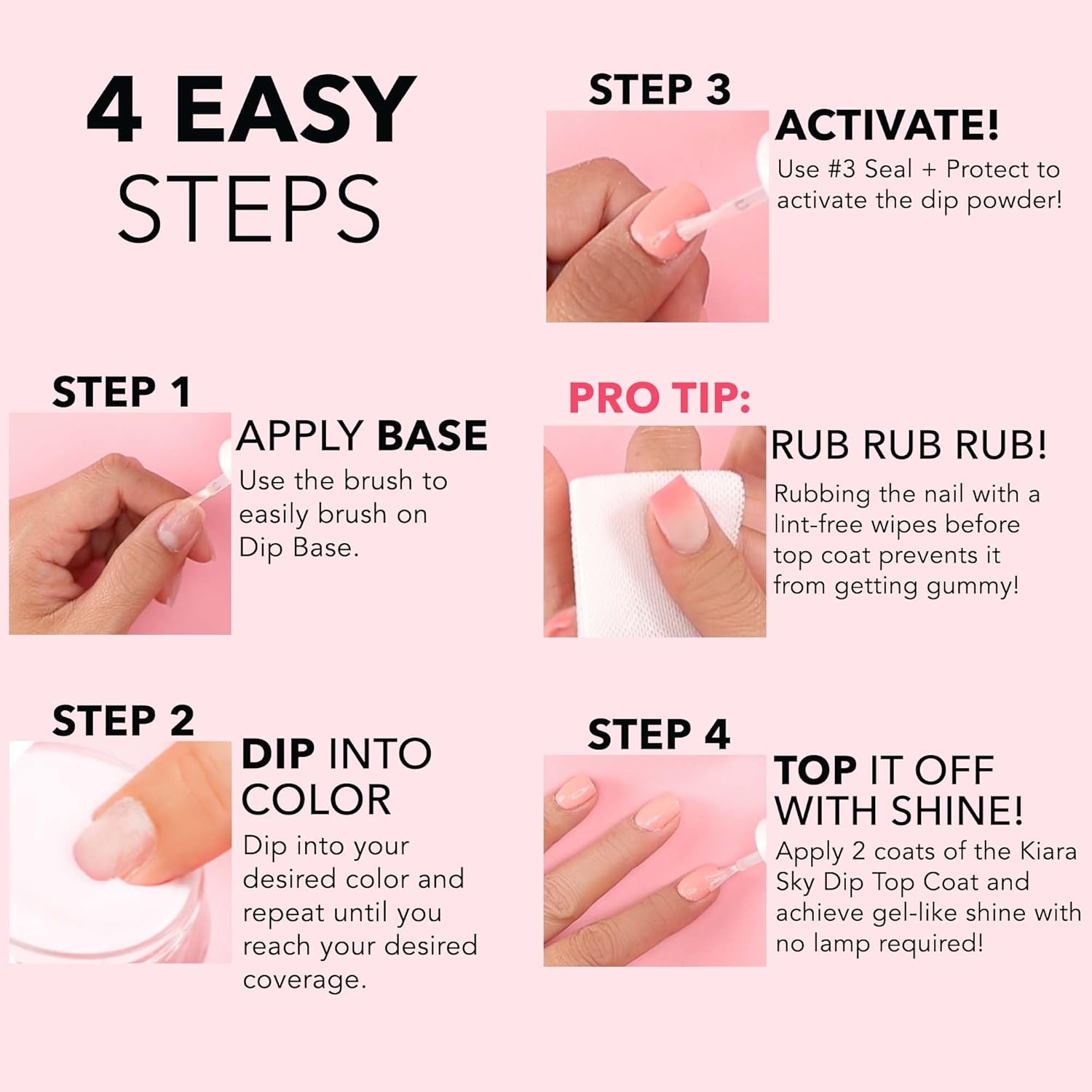 Kiara Sky Dip Powder D405 You Make Blush 1oz