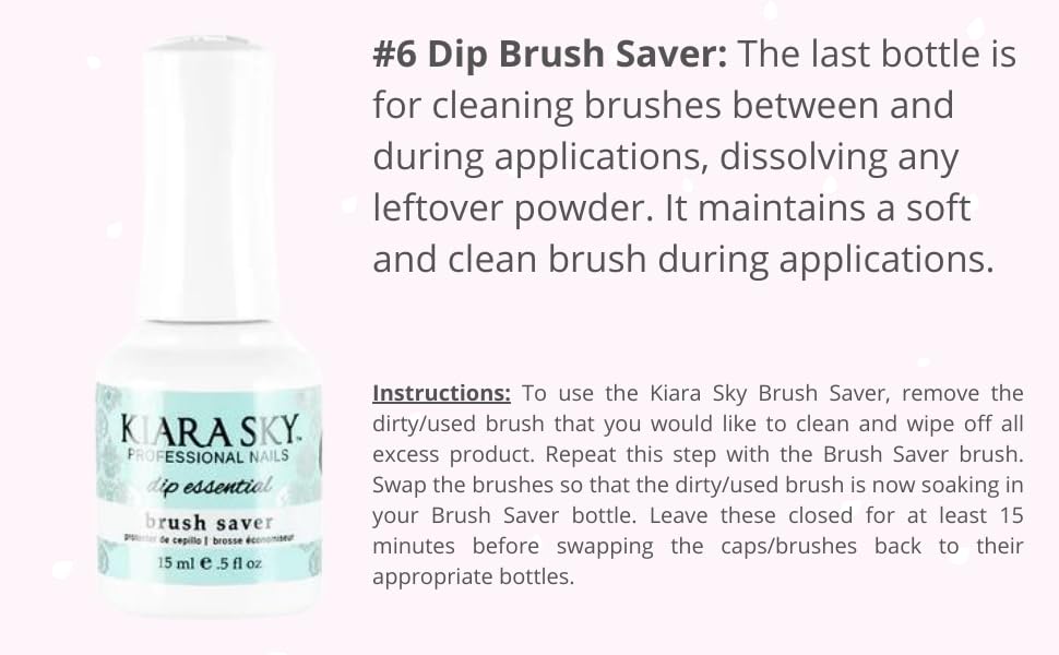 Kiara Sky Dip Brush Saver Step 6 0.5oz