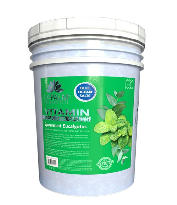 La Palm Vitamin Sea Spa Salts Spearmint Eucalyptus Bucket (5 gallon size)