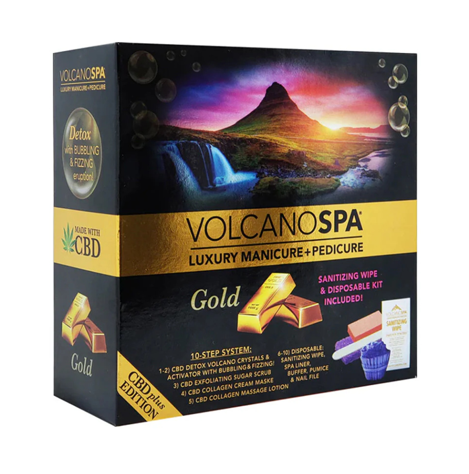 La Palm Volcano Spa Pedicure 6 Step Kit - Gold