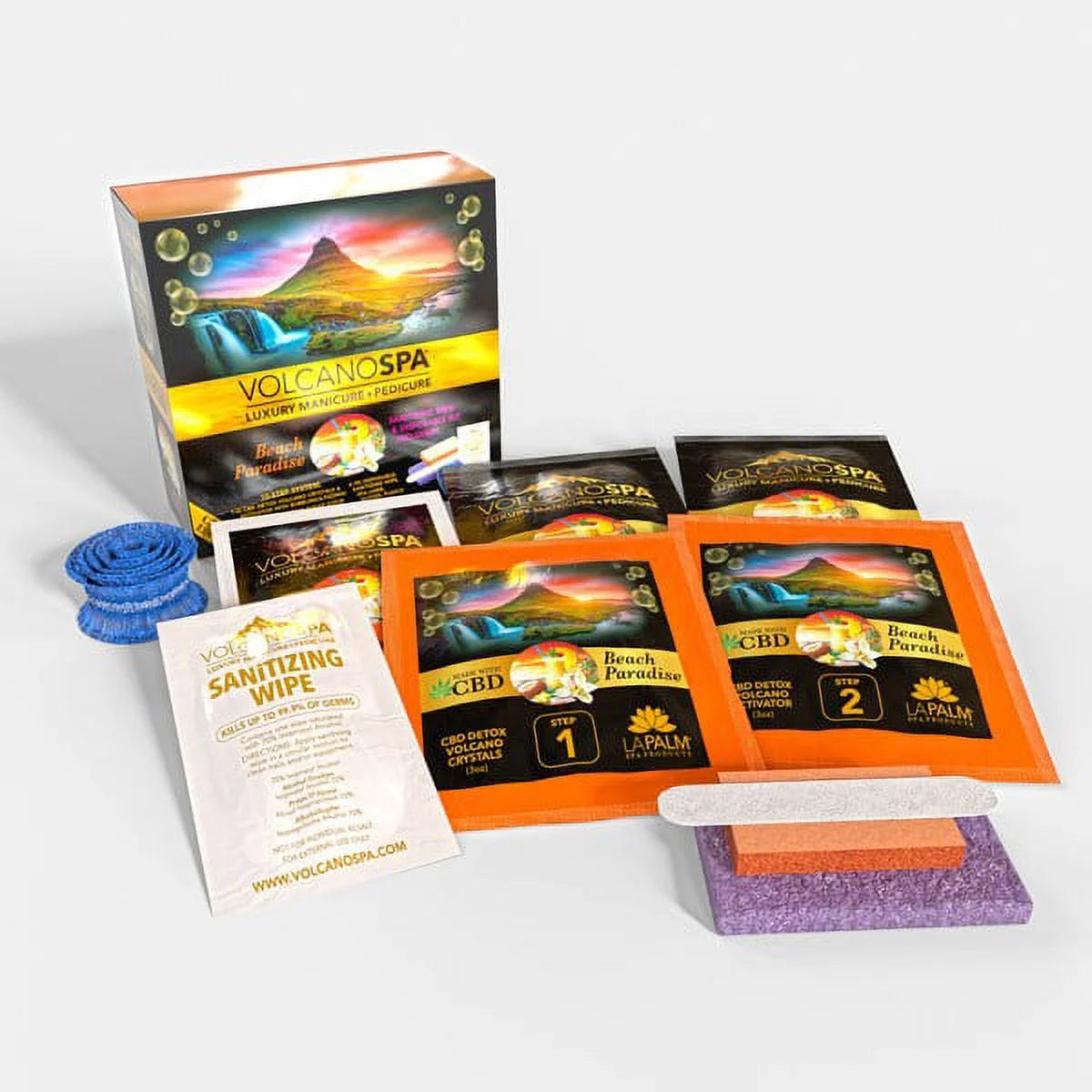 La Palm Volcano Spa Pedicure 6 Step Kit - Beach Paradise