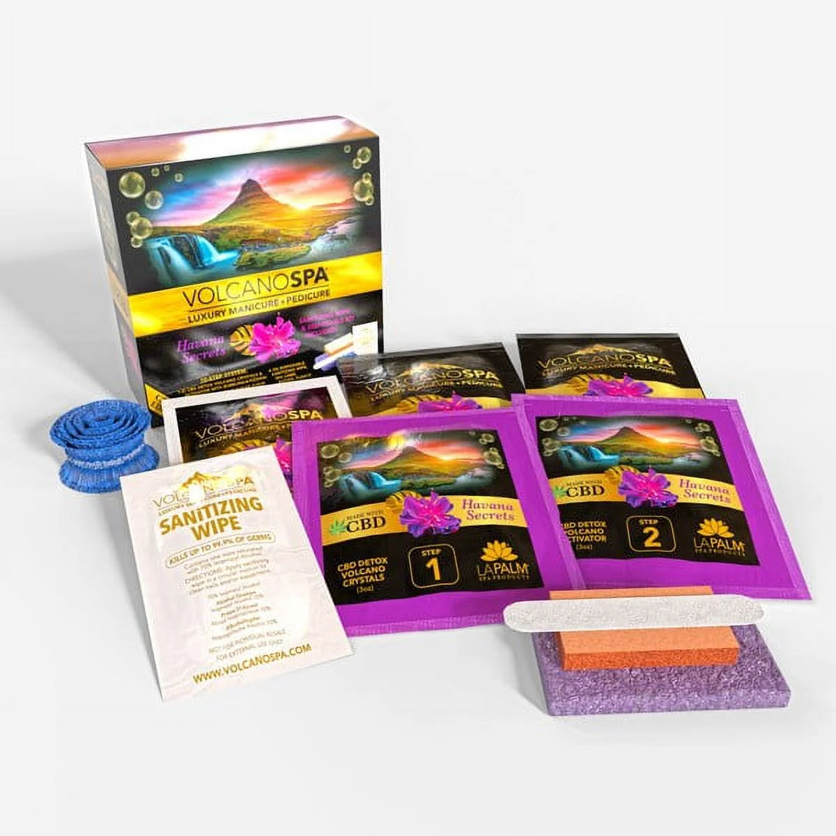 La Palm Volcano Spa Pedicure 6 Step Kit - Havana Secrets